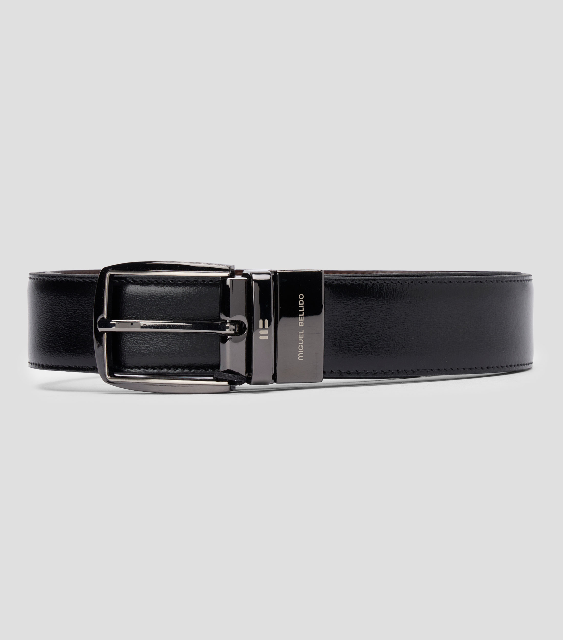 Cinturón Reversible en Piel de Vestir Hombre